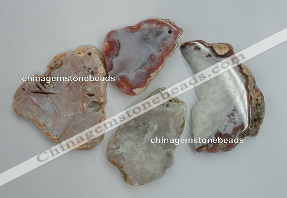 NGP1270 40*50mm - 60*80mm freeform agate gemstone pendants wholesale