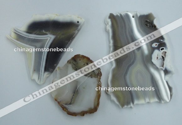 NGP1274 45*55mm - 70*90mm freeform agate gemstone pendants wholesale