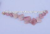 NGP133 Fashion pink opal gemstone pendants set jewelry wholesale