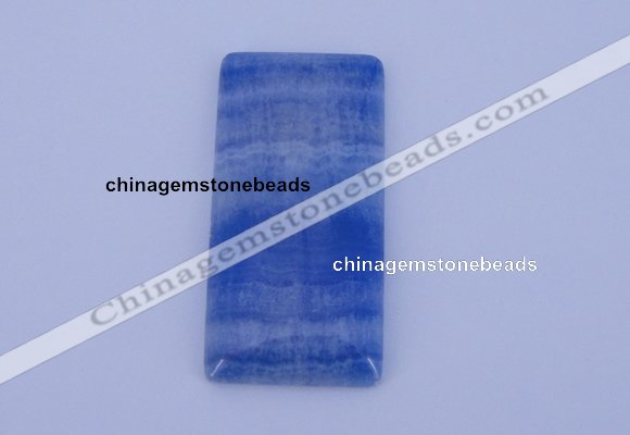 NGP137 2pcs 30*40mm rectangle dyed blue lace agate gemstone pendants