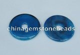 NGP1374 7*50mm - 8*55mm donut agate gemstone pendants