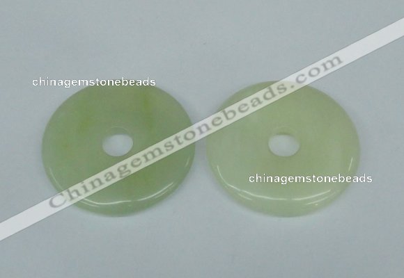 NGP1378 7*50mm - 8*55mm donut flower jade gemstone pendants