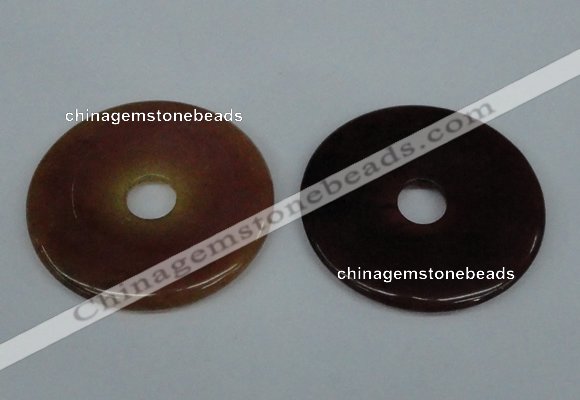 NGP1379 7*50mm - 8*55mm donut flower jade gemstone pendants