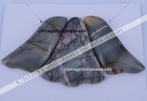 NGP14 Picasso jasper gemstone pendants set jewelry wholesale