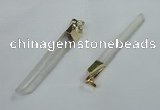 NGP1419 6*50mm - 8*60mm stick white crystal gemstone pendants