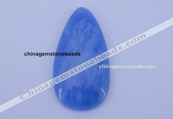 NGP142 2pcs 30*60mm teardrop dyed white jade gemstone pendants