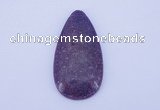 NGP143 2pcs 30*60mm teardrop kunzite gemstone pendants