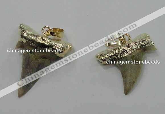 NGP1457 15*20mm - 20*30mm shark teeth pendants wholesale