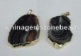 NGP1463 35*45mm - 45*55mm freeform botswana agate pendants