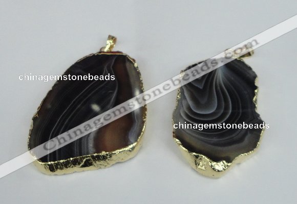 NGP1463 35*45mm - 45*55mm freeform botswana agate pendants