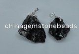 NGP1501 20*30mm - 25*50mm nuggets smoky quartz pendants