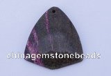 NGP151 2pcs 38*42mm fashion long spar stone pendants