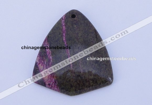 NGP151 2pcs 38*42mm fashion long spar stone pendants