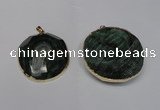 NGP1530 50*55mm - 55*60mm freeform druzy agate pendants