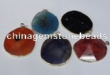 NGP1537 45*55mm - 50*60mm freeform agate gemstone pendants