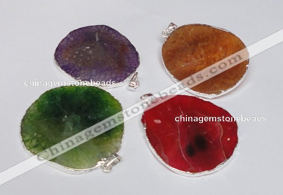 NGP1539 45*55mm - 50*60mm freeform agate gemstone pendants