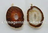 NGP1545 50*65mm - 55*75mm freeform druzy agate gemstone pendants