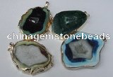 NGP1552 35*40mm - 45*55mm freeform druzy agate pendants