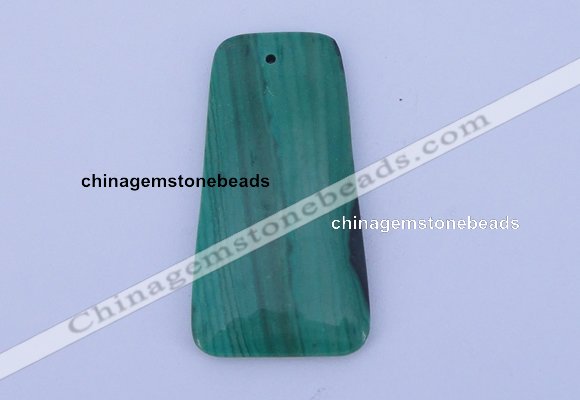 NGP157 2pcs 28*55mm trapezoid synthetic malachite pendants