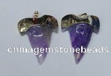 NGP1589 32*42mm - 35*45mm agate gemstone pendants