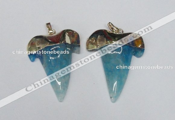 NGP1590 32*42mm - 35*45mm agate gemstone pendants