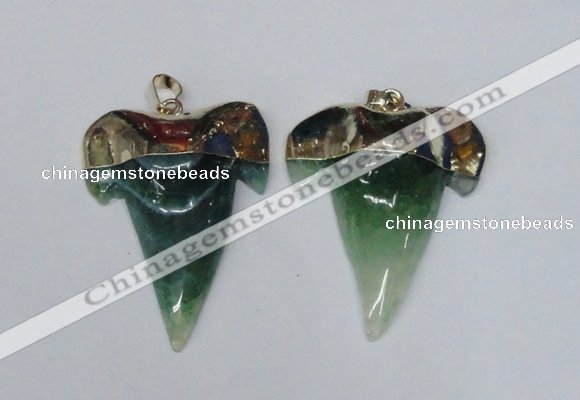 NGP1591 32*42mm - 35*45mm agate gemstone pendants