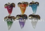 NGP1592 32*42mm - 35*45mm agate gemstone pendants