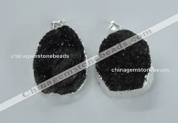 NGP1597 30*35mm - 35*40mm freeform druzy agate pendants