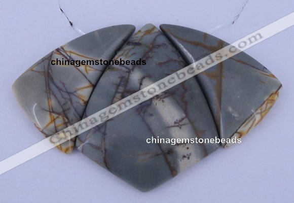 NGP16 Picasso jasper gemstone pendants set jewelry wholesale