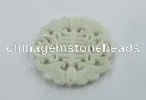 NGP1601 65*68mm Carved natural hetian jade pendants wholesale