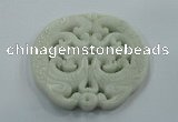 NGP1602 68*70mm Carved natural hetian jade pendants wholesale