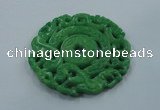 NGP1618 65*65mm Carved dyed natural hetian jade pendants wholesale