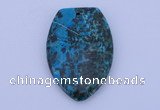 NGP162 2pcs 30*45mm fashion dyed chrysocolla gemstone pendants