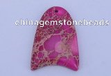 NGP164 2pcs 30*42mm fashion dyed imperial jasper gemstone pendants