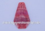 NGP166 2pcs 35*60mm dyed rhodochrosite gemstone pendants