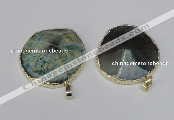 NGP1665 30*35mm - 35*40mm freeform agate gemstone pendants