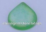 NGP169 2pcs 45*45mm heart dyed white jade gemstone pendants