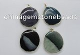 NGP1705 35*45mm - 45*50mm freeform agate gemstone pendants