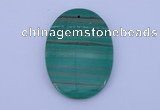 NGP176 2pcs 35*40mm oval synthetic malachite gemstone pendants