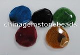 NGP1770 40*45mm - 50*55mm freeform agate gemstone pendants