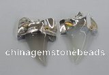 NGP1776 35*45mm - 38*55mm teeth-shaped agate gemstone pendants
