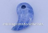 NGP178 2pcs 10*20*35mm dyed blue lace agate gemstone pendants