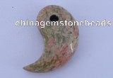 NGP179 2pcs 10*20*35mm unakite gemstone pendants jewelry