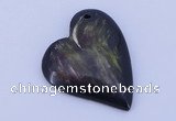 NGP180 35*45mm heart fiery dragon fruit stone pendant jewelry