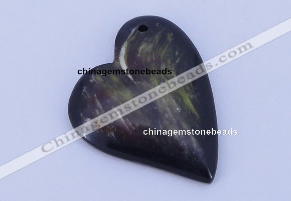 NGP180 35*45mm heart fiery dragon fruit stone pendant jewelry