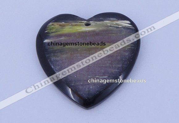 NGP181 40*40mm heart fiery dragon fruit stone pendant jewelry