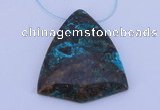 NGP186 38*43mm chrysocolla gemstone pendant jewelry wholesale