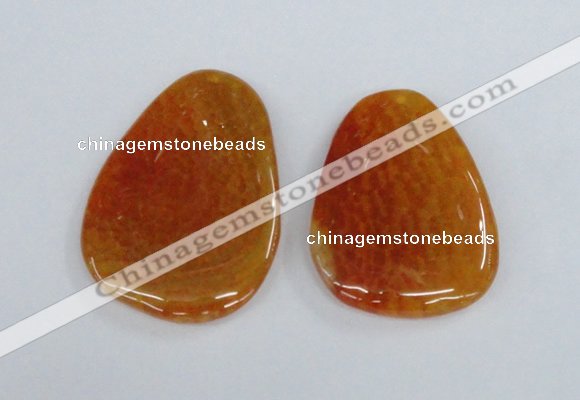 NGP1863 40*52mm - 40*58mm freeform agate gemstone pendants