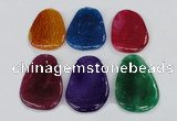 NGP1869 40*52mm - 40*58mm freeform agate gemstone pendants