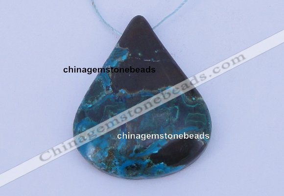 NGP187 30*45mm chrysocolla gemstone pendant jewelry wholesale